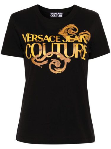 T-shirt en coton à logo imprimé - Versace Jeans Couture - Modalova