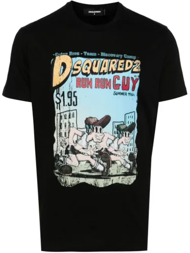 T-shirt en coton à imprimé graphique - DSQUARED2 - Modalova