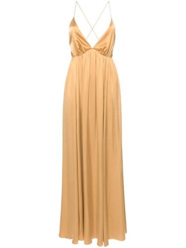 Robe longue en soie à dos ouvert - ZIMMERMANN - Modalova