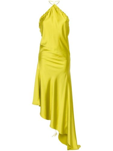 Robe mi-longue satinée à fronces - The Attico - Modalova