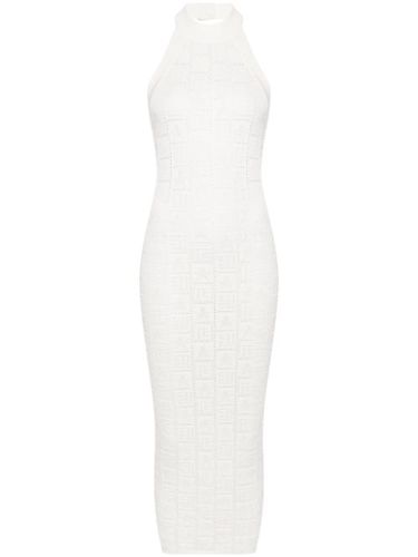 Robe en crochet à coupe mi-longue - Balmain - Modalova