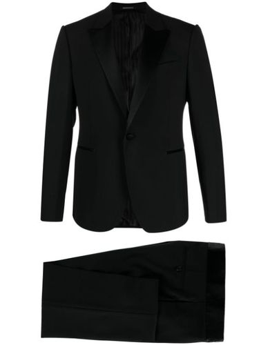 Costume à veste à simple boutonnage - Emporio Armani - Modalova