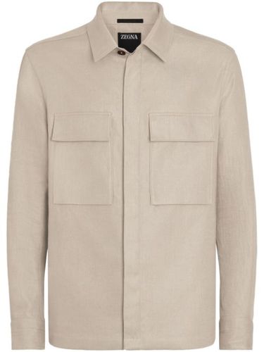 Chemise en lin à poches poitrine - Zegna - Modalova