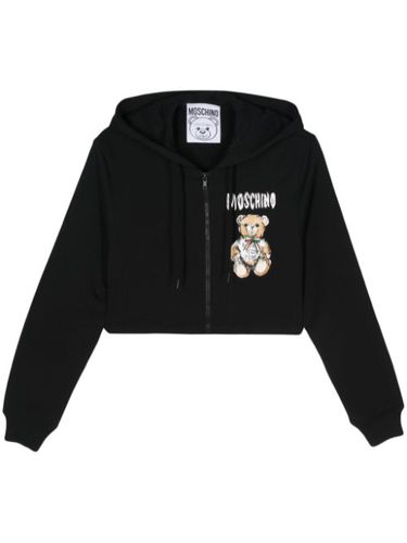 Hoodie crop en coton - Moschino - Modalova