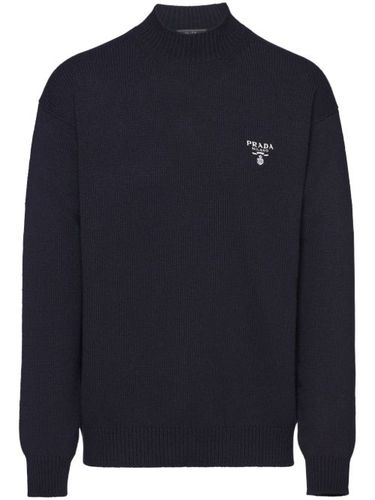Pull en cachemire à logo intarsia - Prada - Modalova
