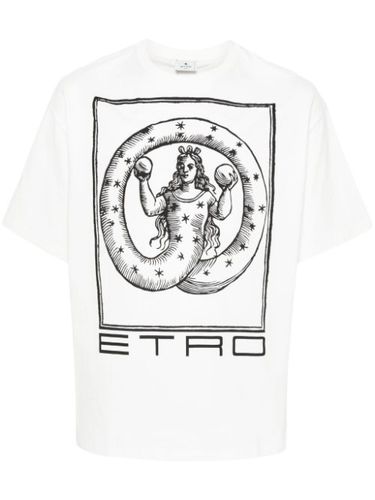 T-shirt en coton à imprimé graphique - ETRO - Modalova