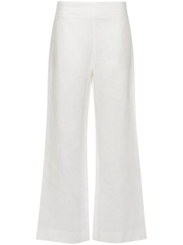 Pantalon en lin à coupe droite - Ermanno Scervino - Modalova