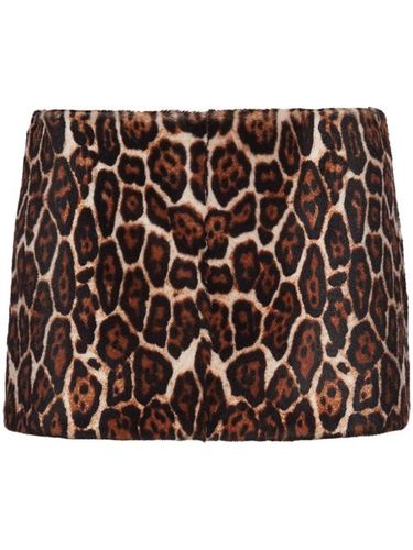 Minijupe à imprimé animalier - Prada - Modalova