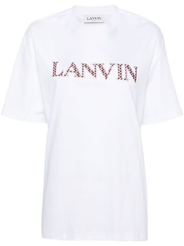 T-shirt en coton à patchs logo - Lanvin - Modalova