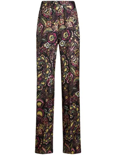 Pantalon droit à imprimé sergé - ETRO - Modalova