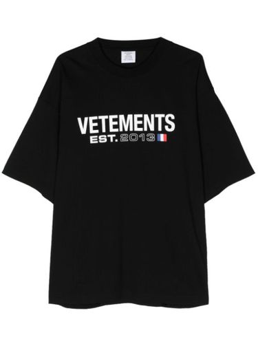 T-shirt en coton à logo imprimé - VETEMENTS - Modalova