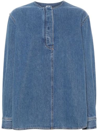 Chemise en jean à design sans col - TOTEME - Modalova