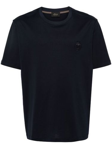 T-shirt en coton à logo brodé - Brioni - Modalova