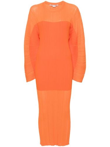 Robe mi-longue en maille nervurée - Stella McCartney - Modalova