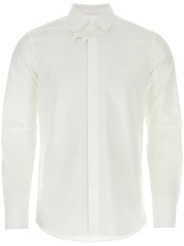 Chemise en popeline à applique fleur - Valentino Garavani - Modalova