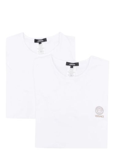 Lot de trois t-shirts en coton à logo imprimé - Versace - Modalova