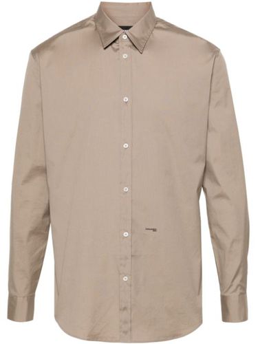 Chemise en coton à logo imprimé - DSQUARED2 - Modalova