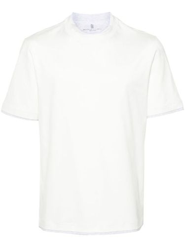 T-shirt en coton à design superposé - Brunello Cucinelli - Modalova