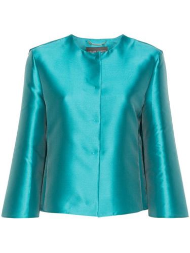 Veste crop en satin à fermeture zippée - Alberta Ferretti - Modalova