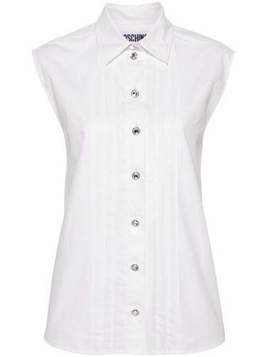 Chemise à détails plissés - Moschino - Modalova