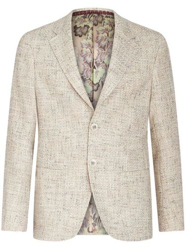 Blazer en tweed à simple boutonnage - ETRO - Modalova