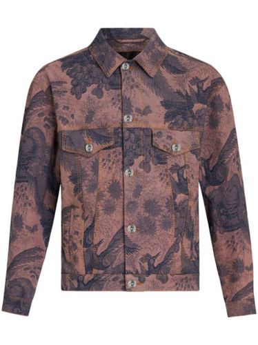 Veste en jean à motif en jacquard - ETRO - Modalova