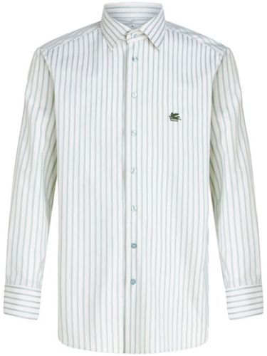 Chemise en coton à logo brodé - ETRO - Modalova