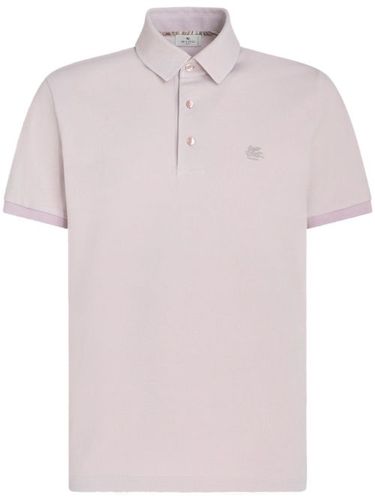 Polo en coton à motif Pegaso brodé - ETRO - Modalova