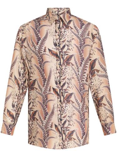 Chemise en coton à fleurs - ETRO - Modalova