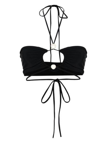 Haut de bikini à détails de perles - Magda Butrym - Modalova