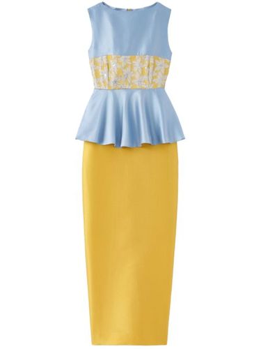 Robe mi-longue Cy à taille péplum - DESTREE - Modalova