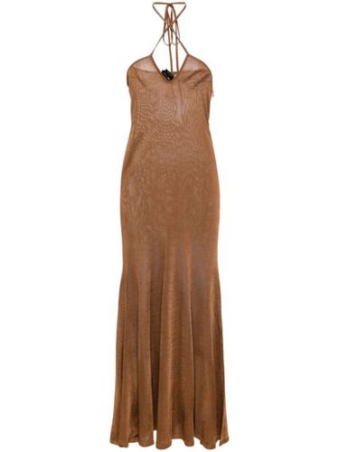 Robe longue évasée à dos-nu - TOM FORD - Modalova