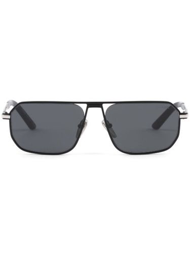 Lunettes de soleil rectangulaires à plaque logo - Prada Eyewear - Modalova