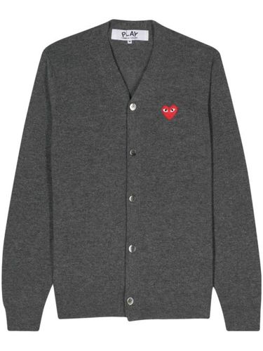 Cardigan en laine à patch cœur - Comme Des Garçons Play - Modalova