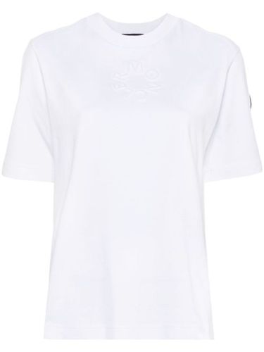 T-shirt en coton à logo embossé - Moncler - Modalova