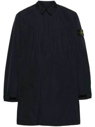 Manteau droit à patch logo - Stone Island - Modalova