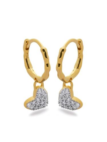 Créoles à pendentif cœur - Monica Vinader - Modalova