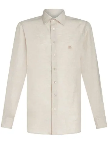 Chemise à broderies Pegaso en effet mélangé - ETRO - Modalova