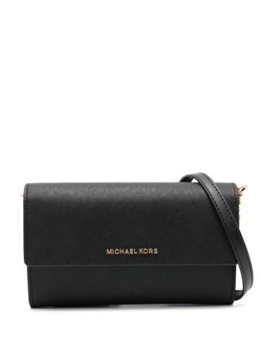 Pochette en cuir à plaque logo - Michael Michael Kors - Modalova