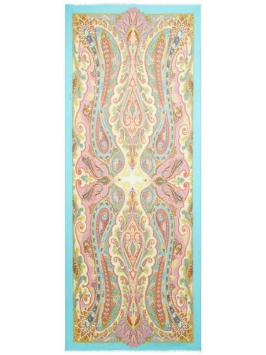 Foulard en soie à imprimé cachemire - ETRO - Modalova