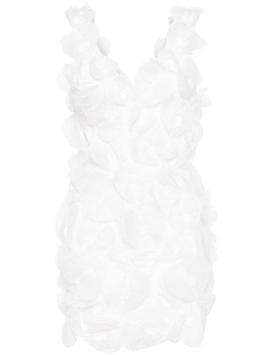 Robe courte à dentelle appliquée - Cynthia Rowley - Modalova