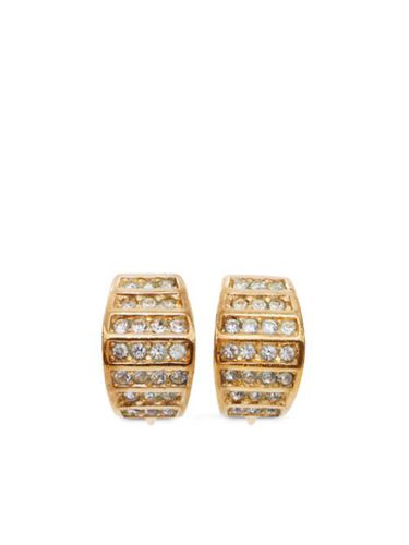 Boucles d'oreilles à strass - Christian Dior Pre-Owned - Modalova