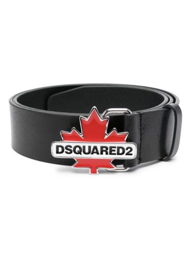 Portefeuille en cuir à plaque logo - DSQUARED2 - Modalova