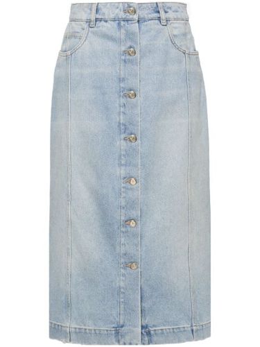 Jupe mi-longue en jean boutonnée - Moncler - Modalova