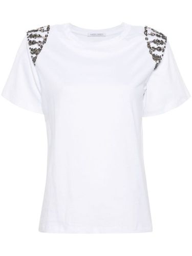 T-shirt à logo strassé - Alberta Ferretti - Modalova