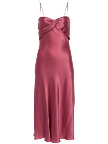 Robe en satin à coupe mi-longue - Alberta Ferretti - Modalova