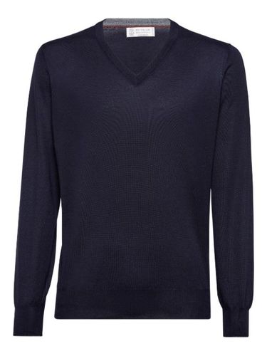 Ribbed V-neck sweater - Brunello Cucinelli - Modalova
