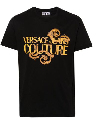 T-shirt en coton à logo imprimé - Versace Jeans Couture - Modalova