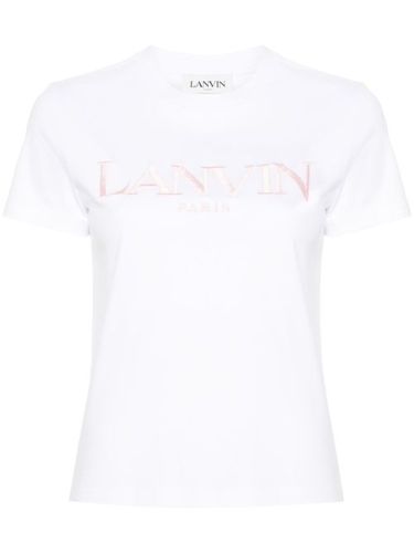 T-shirt en coton à logo brodé - Lanvin - Modalova