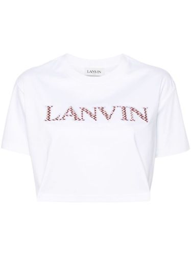 T-shirt en coton à logo brodé - Lanvin - Modalova